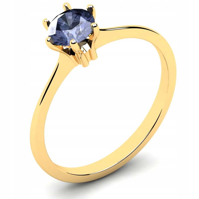 

Klasyczny Pierścionek Złoty Z Tanzanitem