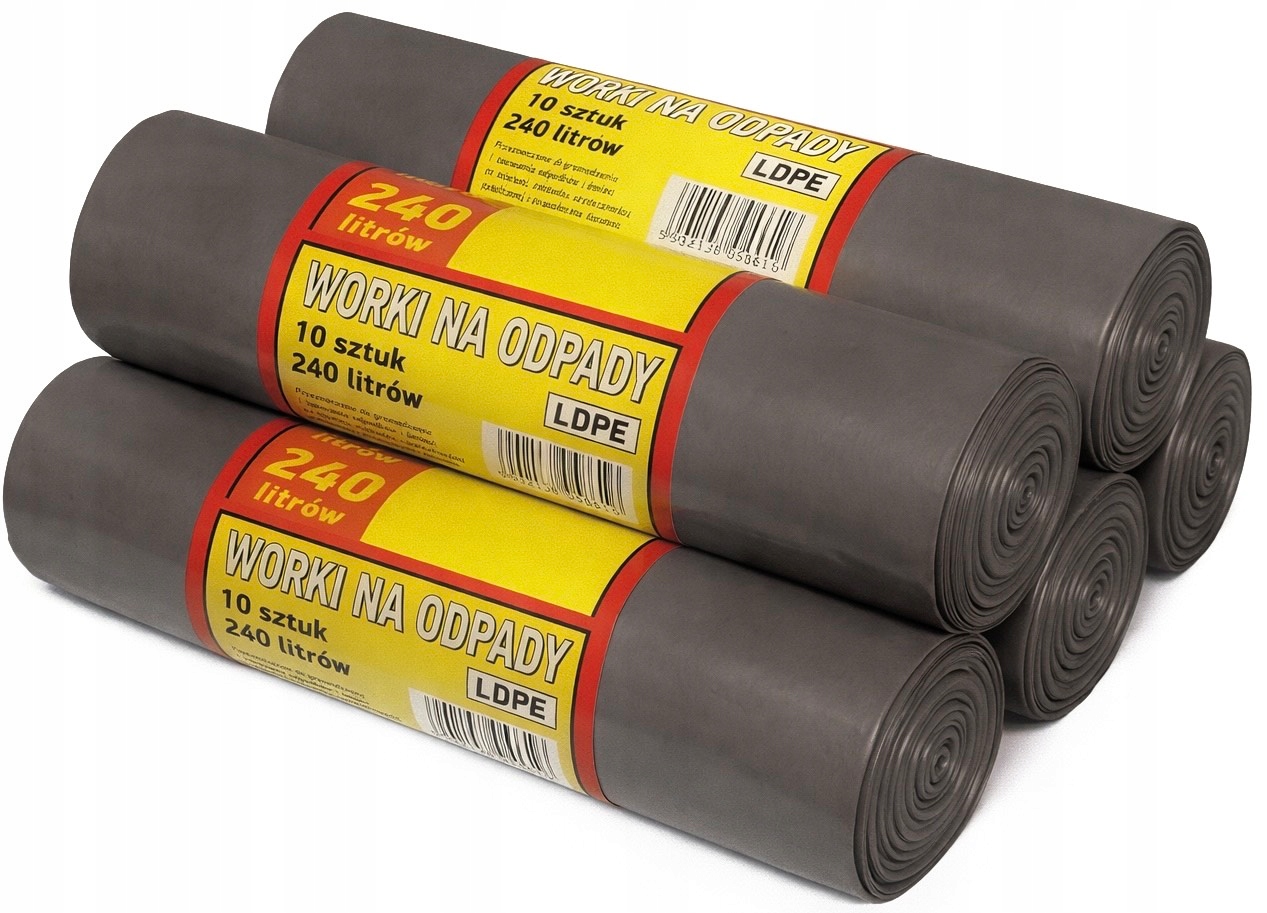 Levně Sáčky Na Třídění Odpadků Odpadky Bio Hnědé 240L x 50 Kusů