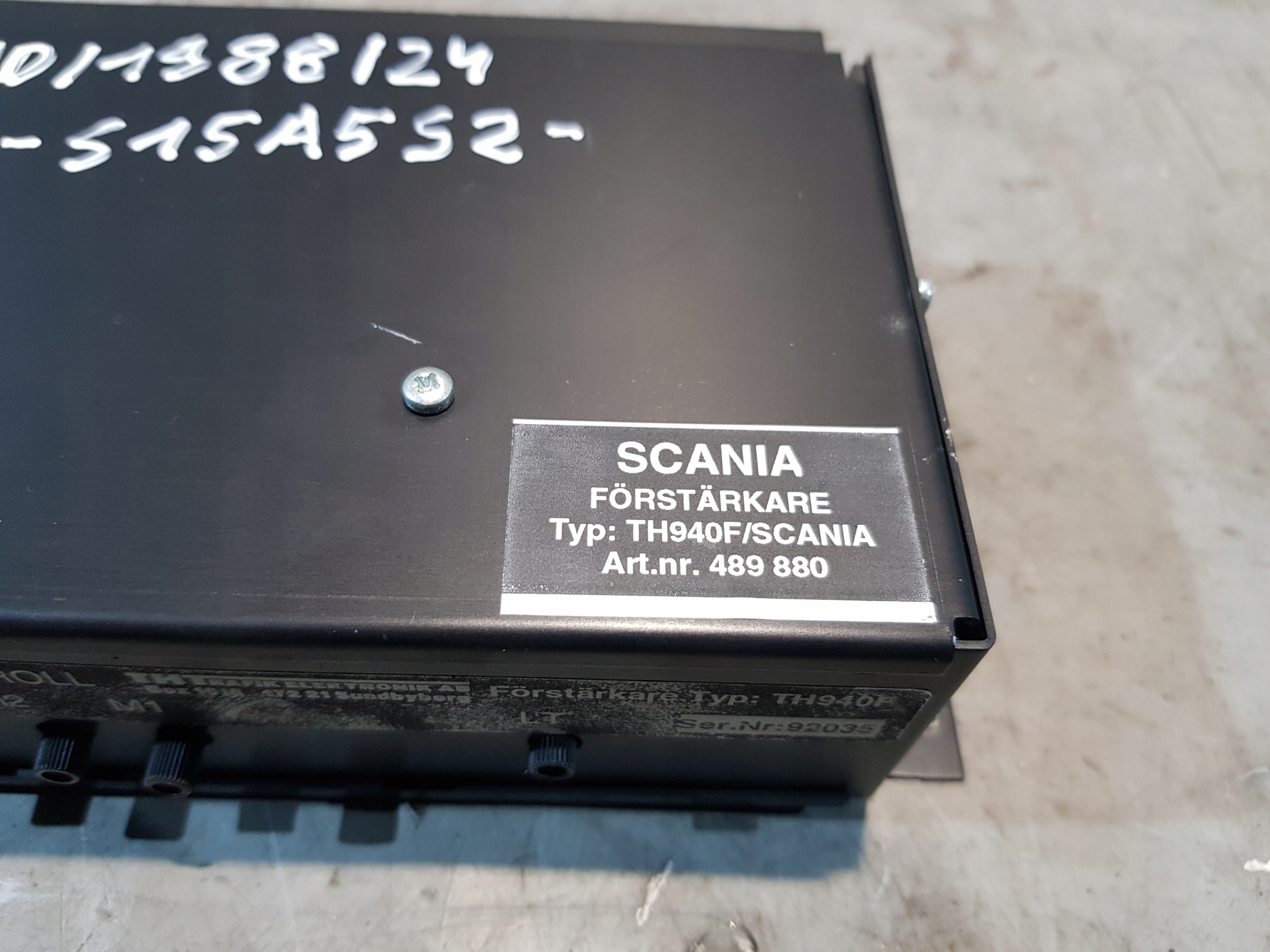 amplifier AUDIO SCANIA TH940F 489880
