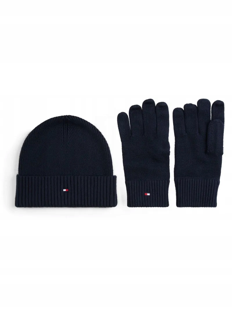 Sada Čepice a rukavic Tommy Hilfiger Th Flag Beanie & Gloves AM0AM