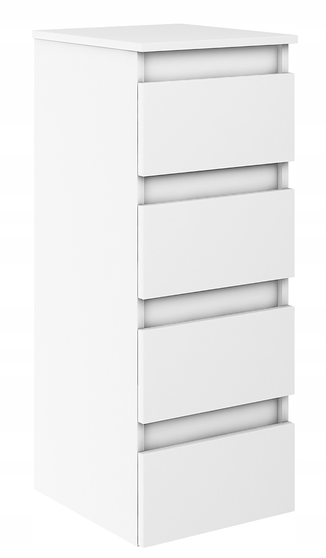 

Komoda Słupek 32 cm Megan Moduł Szuflady Biały