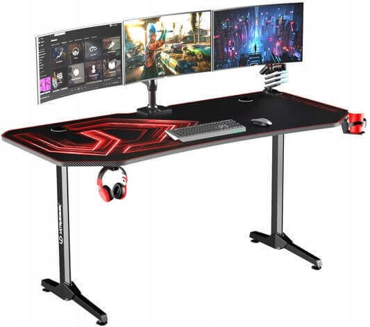 Ultradesk herný stôl Frag XXL červená