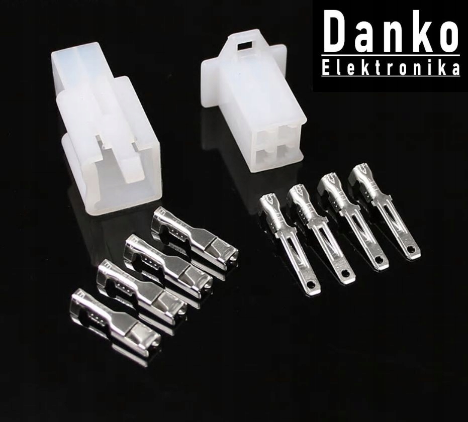 ZLACZE KOSTKA WTYK GNIAZDO MOTOCYKLOWE MTW 4 PIN