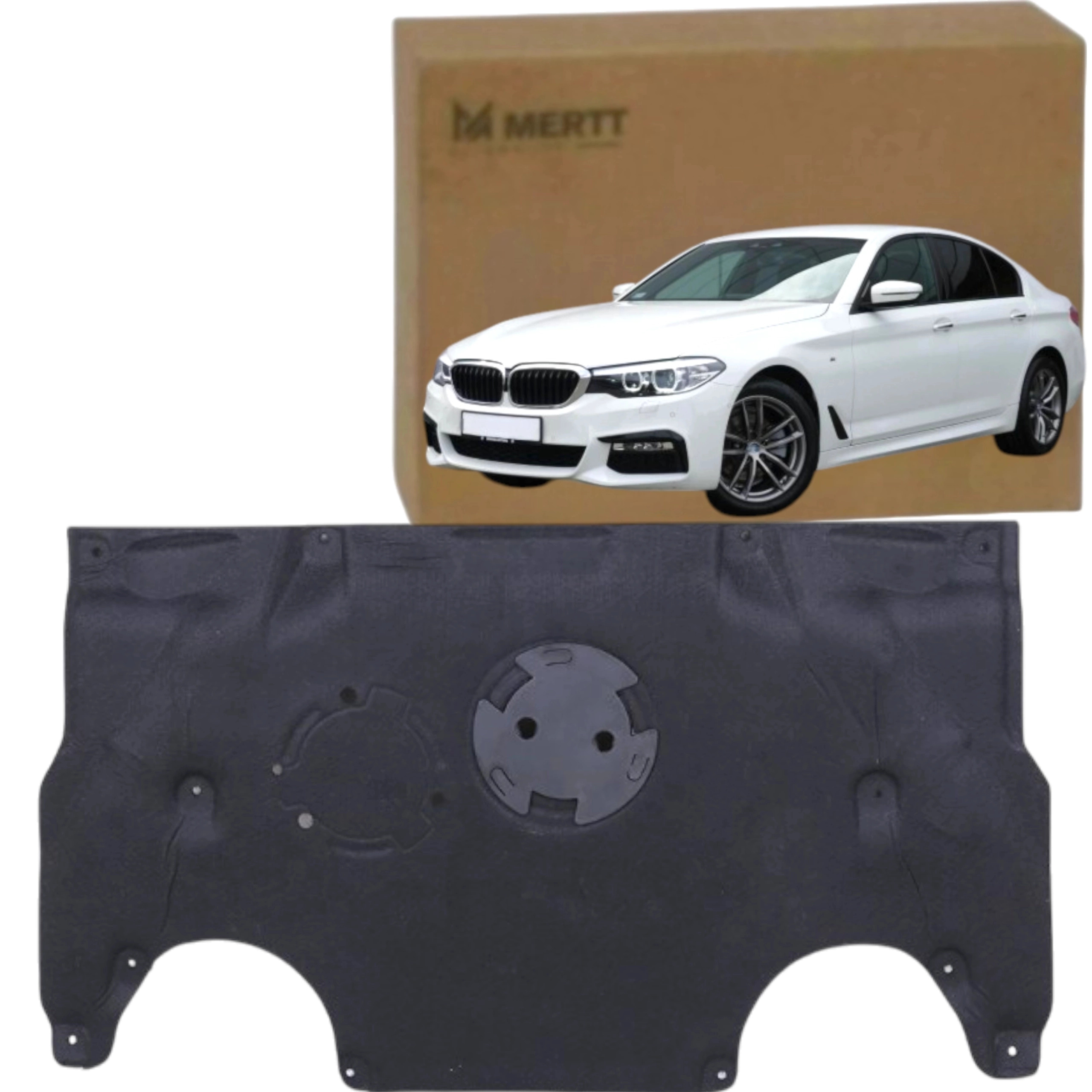 Spodní krycí deska pod motor Zadního Nárazníku Bmw 5 G30 G31 2017- 51757340171