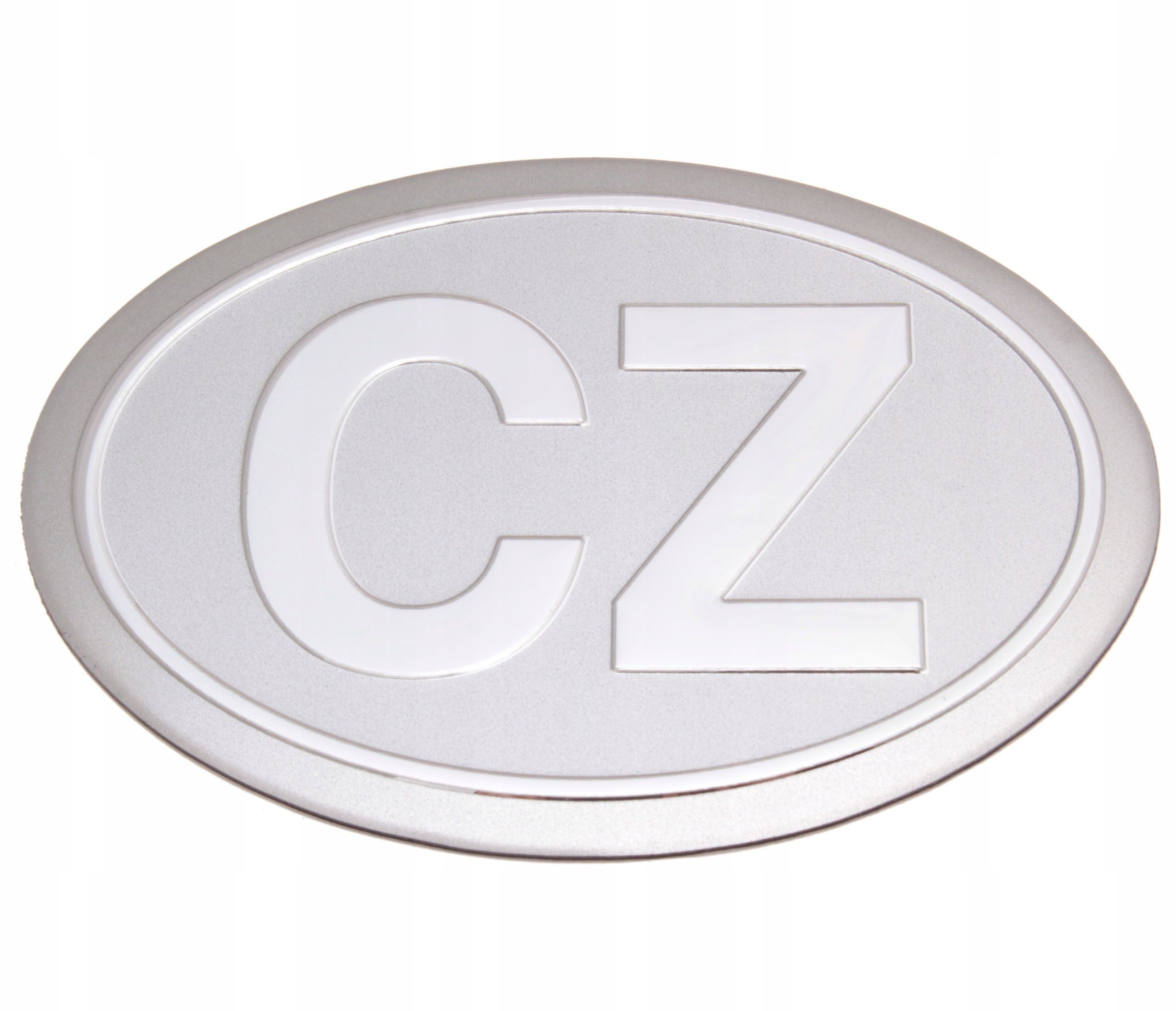 NAKLEJKA EMBLEMAT ALUMINIOWY CZECHY CZ CHROM 3D