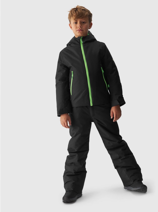 Kurtka 4F narciarska zimowa chłopięca z membraną ciepła r 158 Kolor czarny