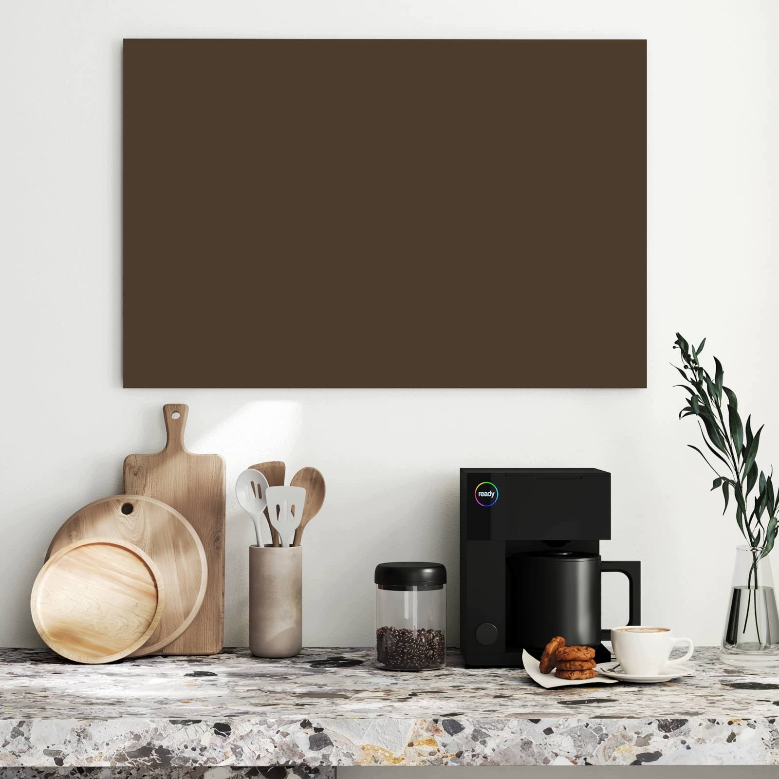 Magnetická tabule Tmavě hnědý Pozadí 90 × 60 cm