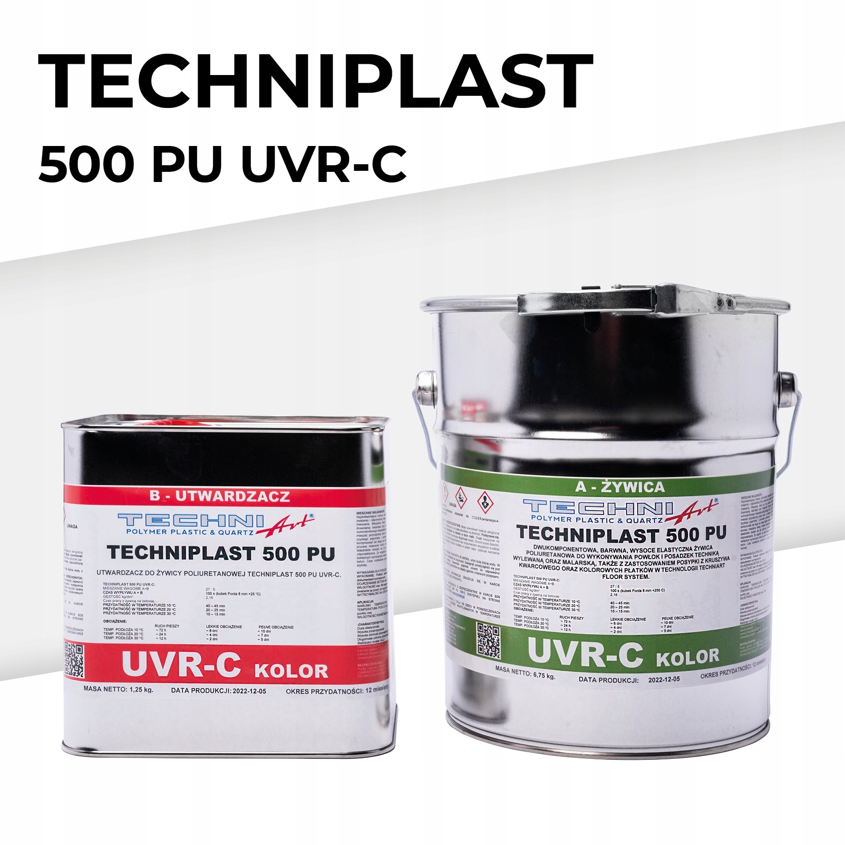 Techniplast 500 Pu – Uvr C barwna żywica poliuretanowa 8 kg Ral posadzka
