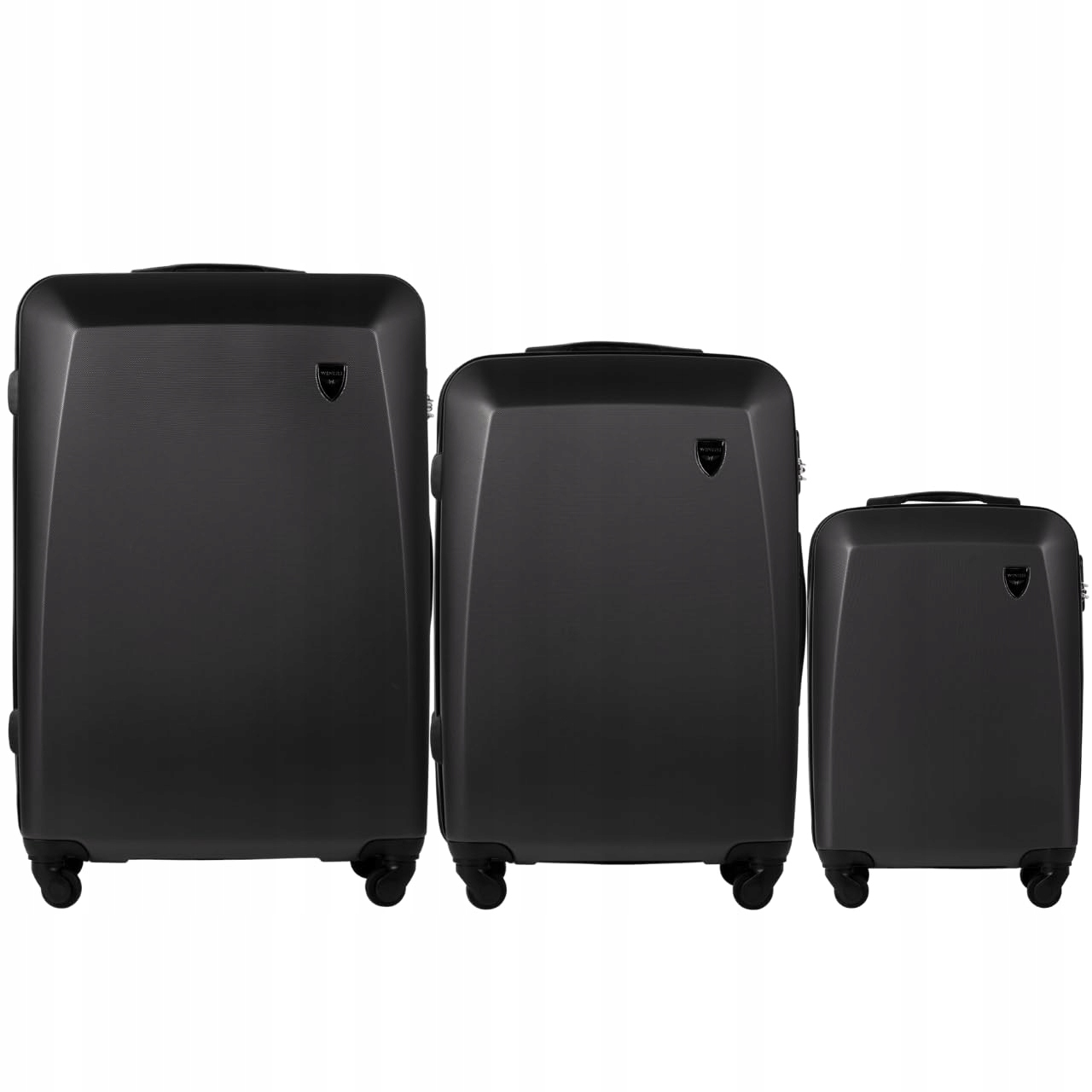 Sada 3 cestovních kufrů Wings Plover Dark Grey Cestovní zavazadla Šedá