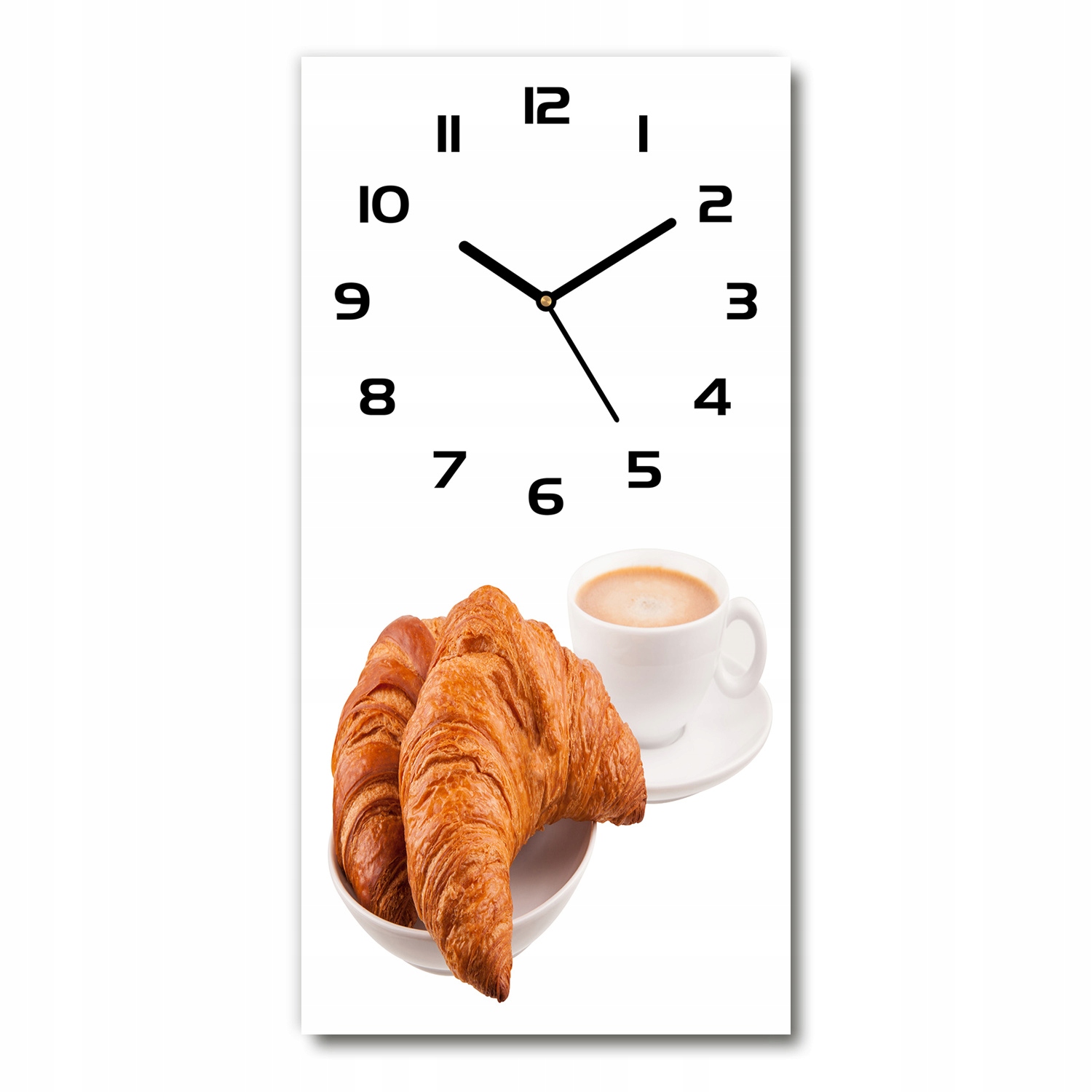 

Nowoczesny pionowy zegar ścienny Śniadanie 30x60cm