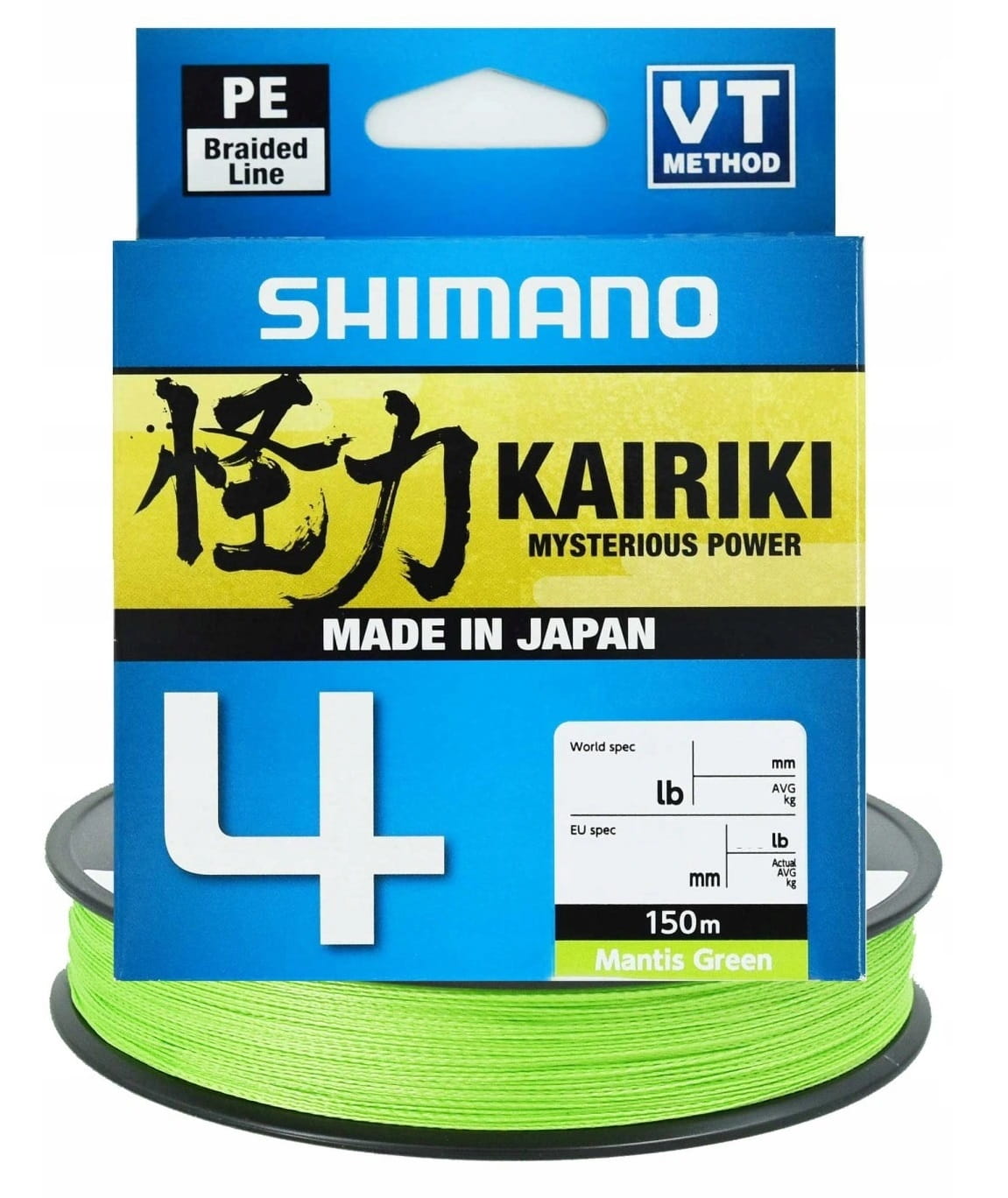 Plecionka Shimano Kairiki 4 0,100mm 150m 6,8kg M