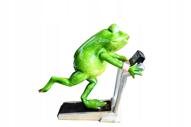 FIGURKA ŻABA NA BIEŻNI