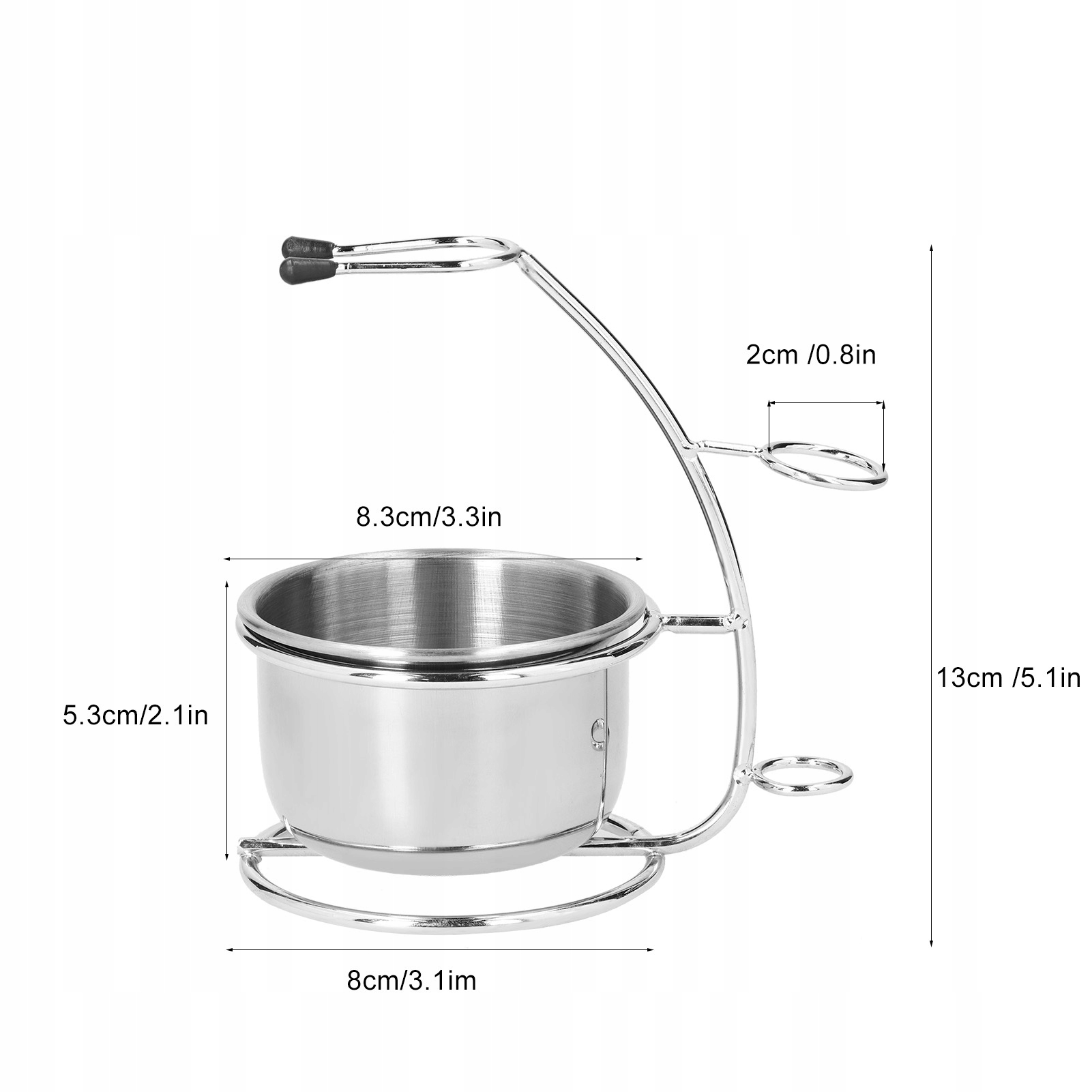 STOJAK DO GOLENIA ZESTAW MISEK METALOWY UCHWYT Rodzaj włosia inny
