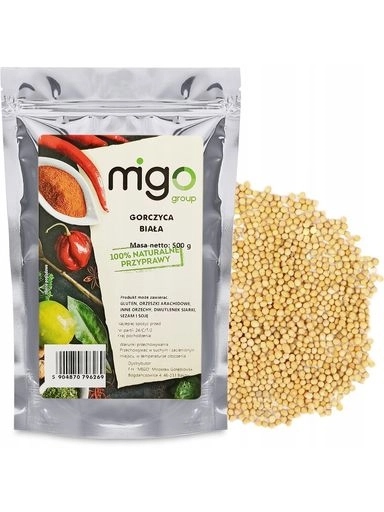 Levně 6 x MIGOgroup, Hořčice Bílá, zrno 500 g MIGOgroup