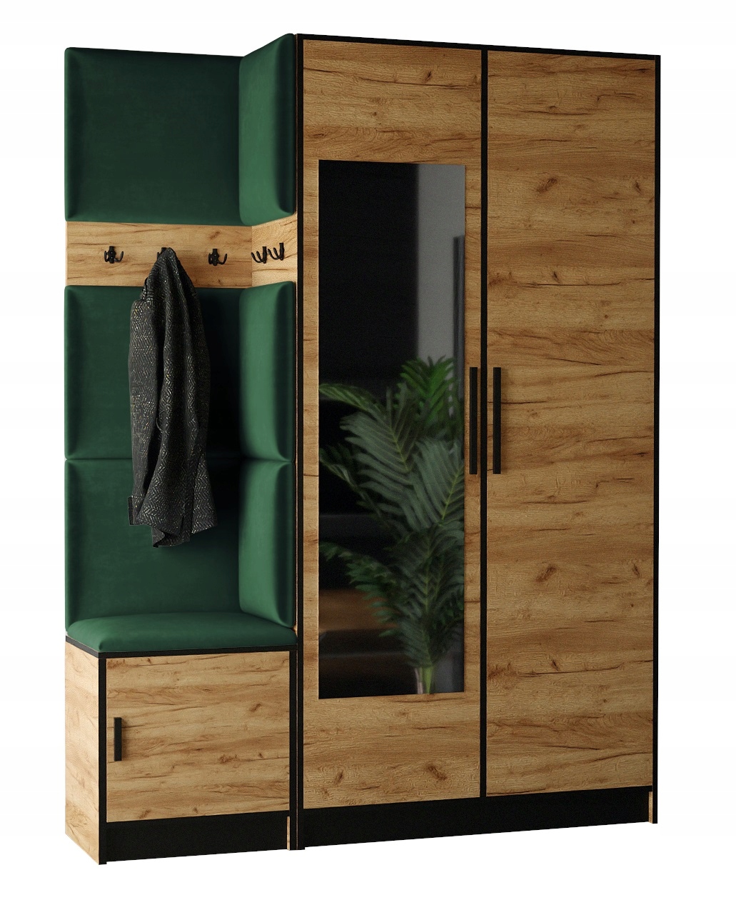 

Garderoba Dior 13 siedzisko panel lustro
