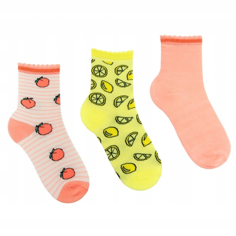 

Moraj Skarpety Dziecięce Owocki 3-PARY Socks 35-38