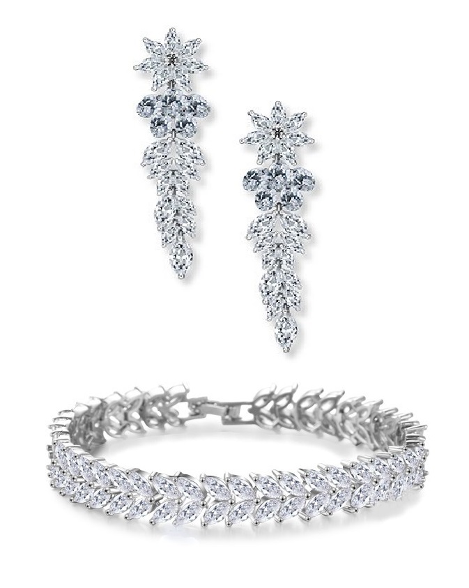 Exkluzivní Svatební Komplet S Diamantovými Zirkony