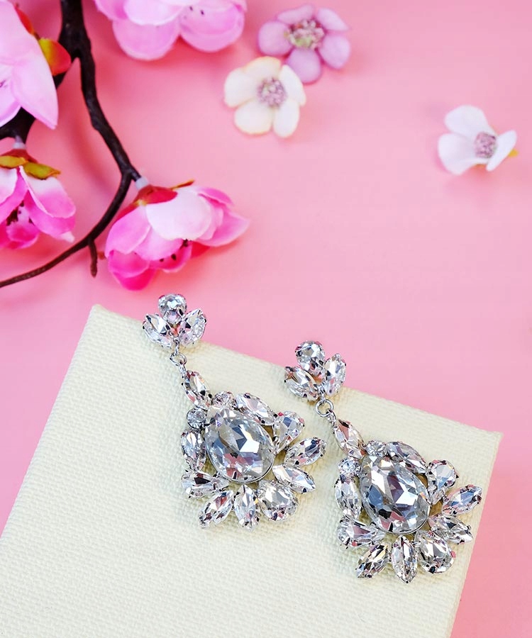 Kolczyki ślubne crystal Kamień Cyrkonia