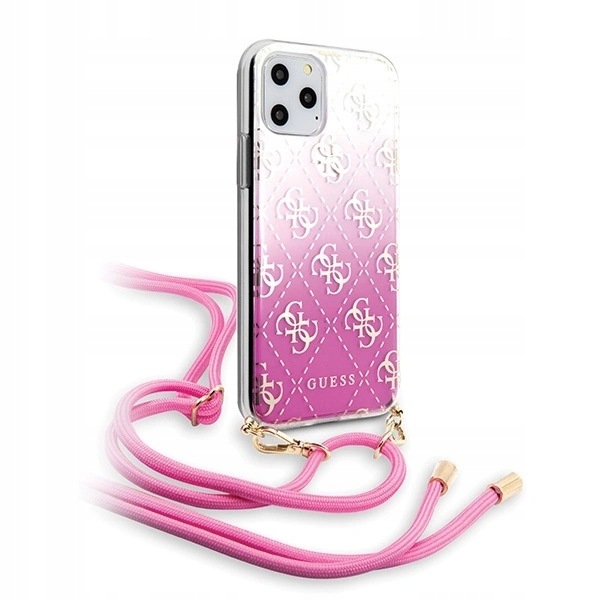 Pouzdro Guess 4G Gradient pro iPhone 11 Pro růžové