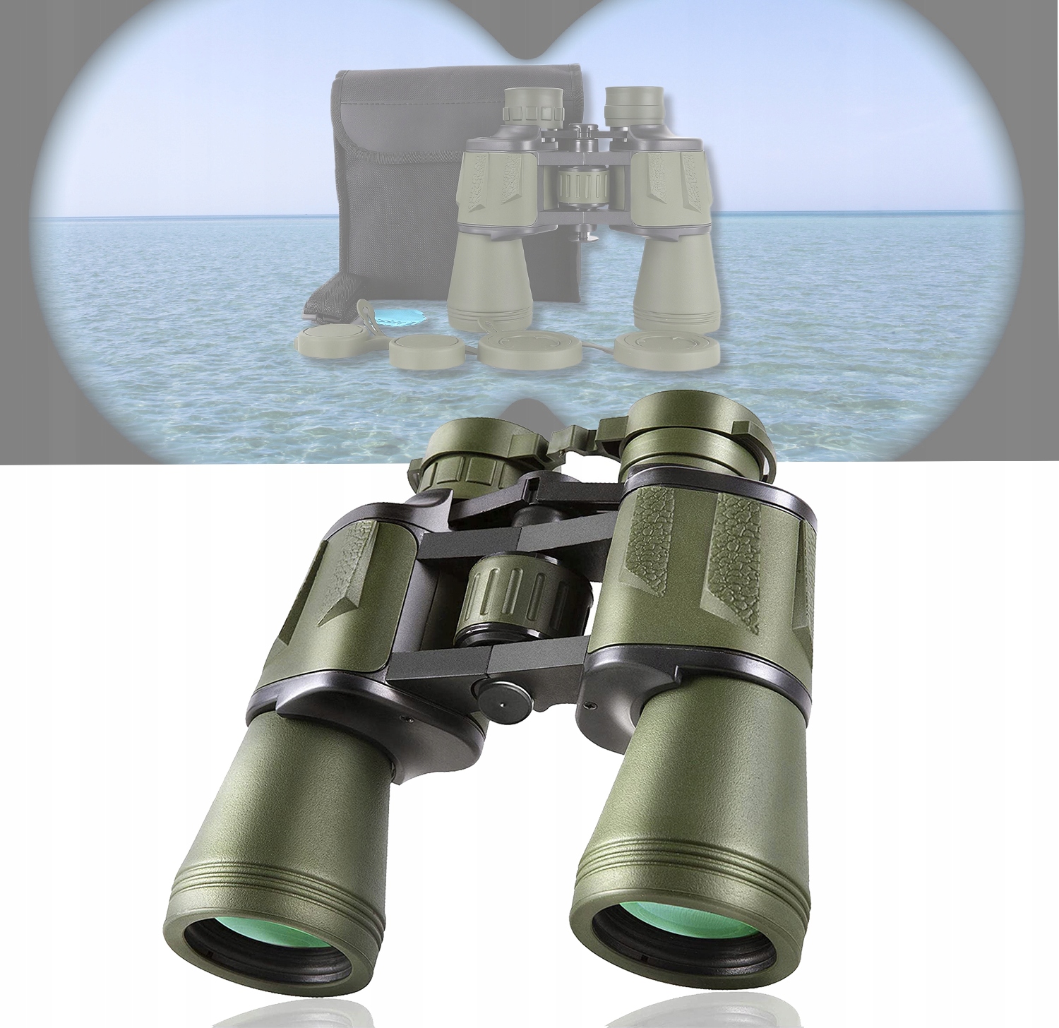 Lovecký Dalekohled 20X50 Vojenský Taktický, Silný Pro Lesní Výpravu