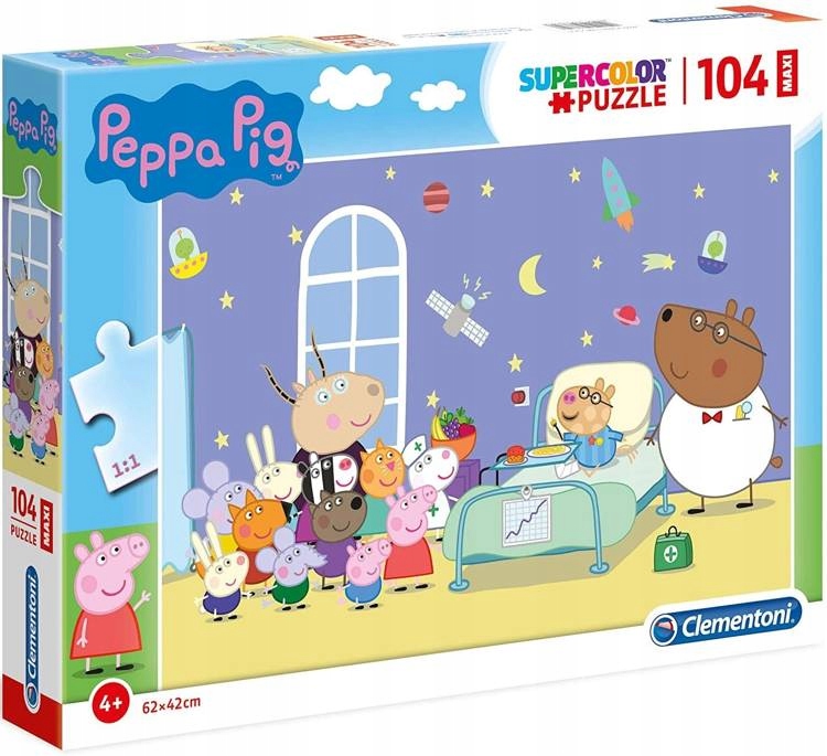 

Clementoni Puzzle 104 El Maxi Świnka Peppa 23735