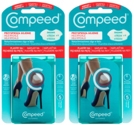 

Compeed Plastry na pęcherze na pięty średnie 2x5