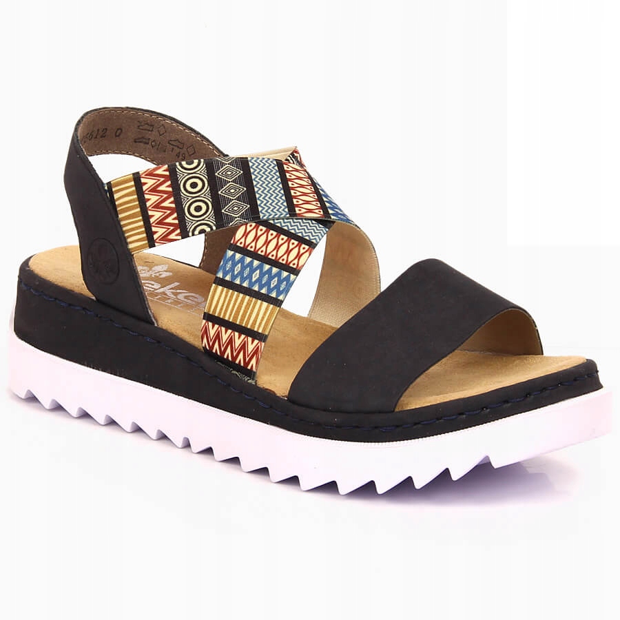 Dámské sandály na klínku Rieker V44G8-14 40