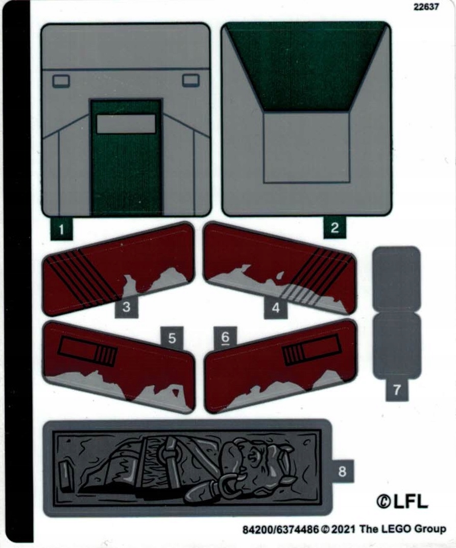 

Lego Naklejki - Star Wars (75312/84200/6374486)