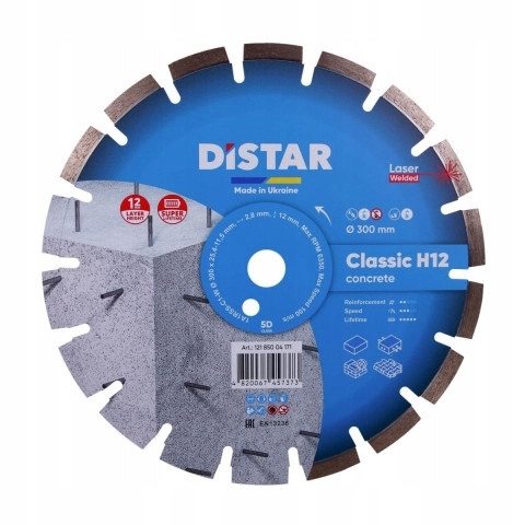 Diamantový kotouč Distar 300 mm Classic H12 pro betonu 25,4 mm