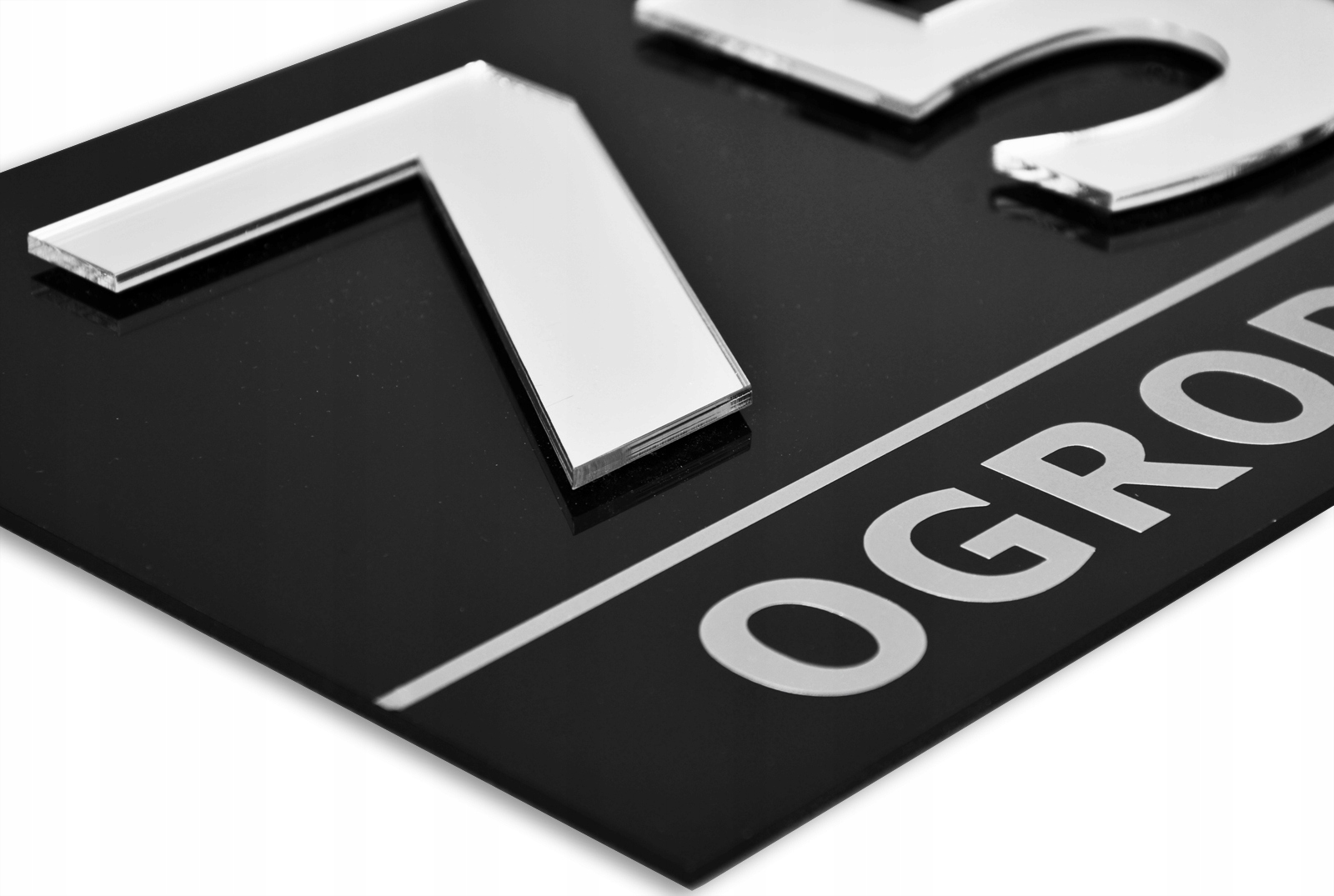 NUMER NA DOM, TABLICA ADRESOWA 20x15 3D PLEXI Materiał tworzywo sztuczne