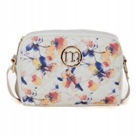 Torebka listonoszka crossbody Monnari BAG2640-M02 w kwiaty biała