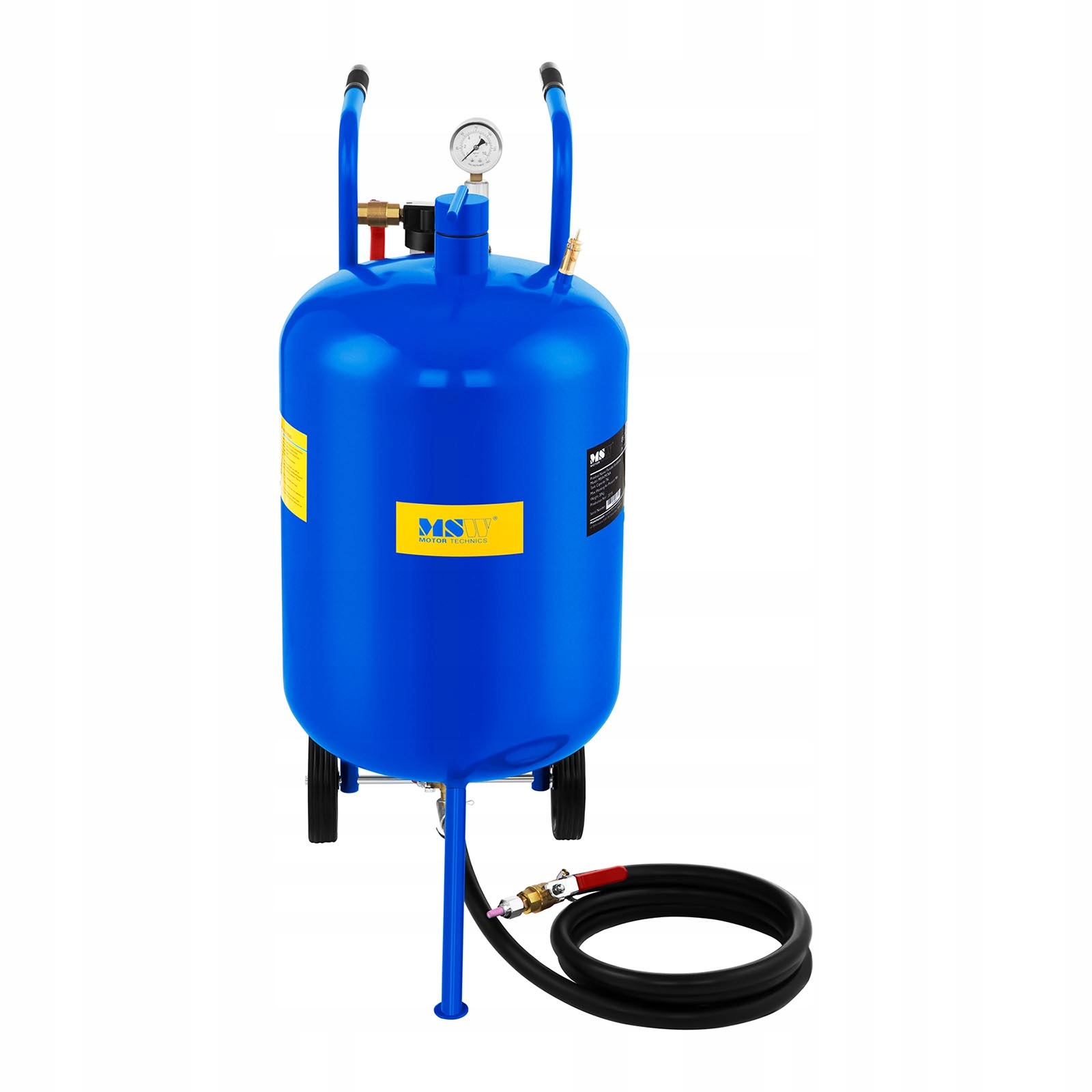 Mobilna piaskarka maszyna do piaskowania syfonowa na kółkach 79 L MSW Kod producenta 10060306