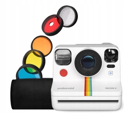 Aparat Polaroid NOW+ Gen2 biały + 16 KLISZ Kolor biały