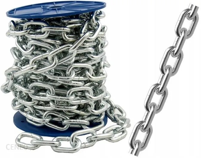 Kovová Reťaz ekonomická fi 5 mm pozinkovaná D1 D-1 pozinkovaná 50 m Rolka