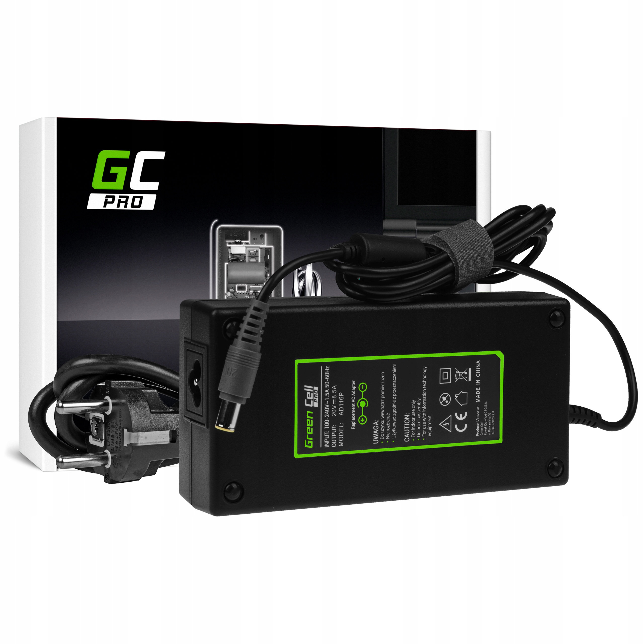 

Ładowarka 170W do Lenovo 20V 8.5A Pin 7.7-5.5mm
