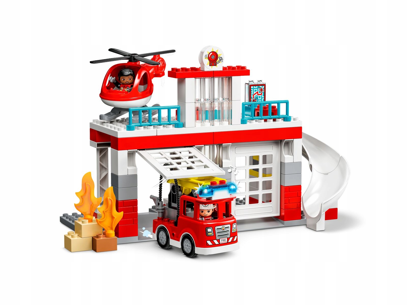 LEGO Duplo 10970 Remiza strażacka i helikopter Seria Straż i policja