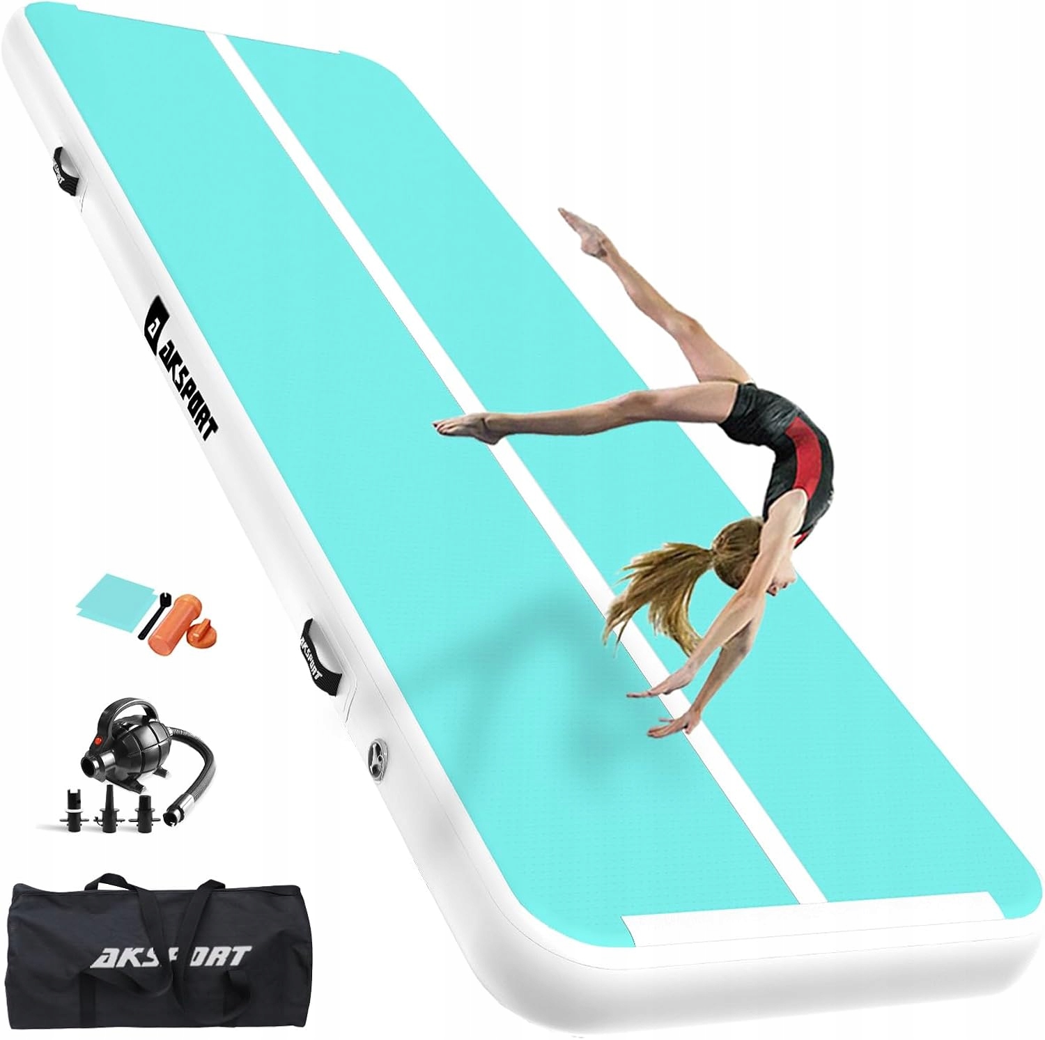 Aksport air track 300x100x10 cm gymnastická podložka s pumpičkou /r