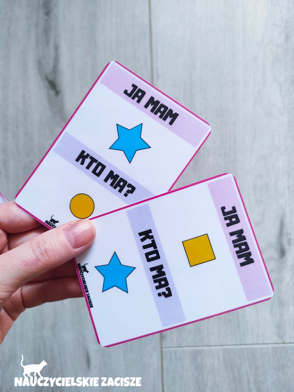 JA MAM, KTO MA? gra dydaktyczna KSZTAŁTY Rodzaj materiały dla nauczyciela