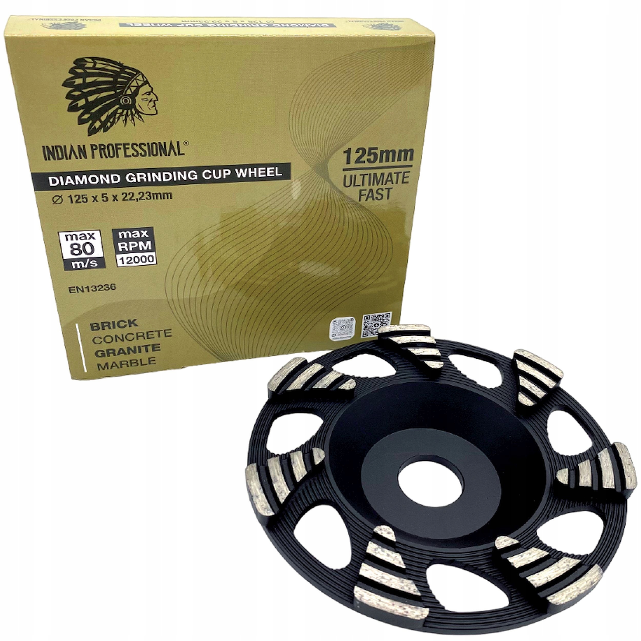 Indian Professional Tarcza diamentowa do szlifowania Ultimate Fast 125mm