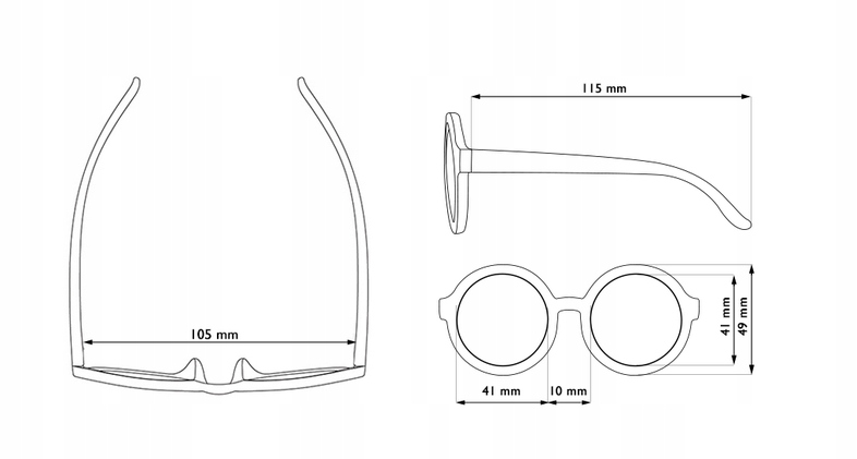 Okulary przeciwsłoneczne REAL SHADES Vibe Grey 2+ Stan opakowania oryginalne