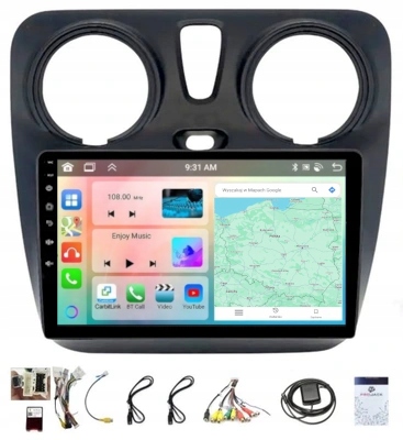 Gps Rádio Android Dacia Dokker Lodgy 2012-2020 Carplay Wifi Usb 4GB 64GB