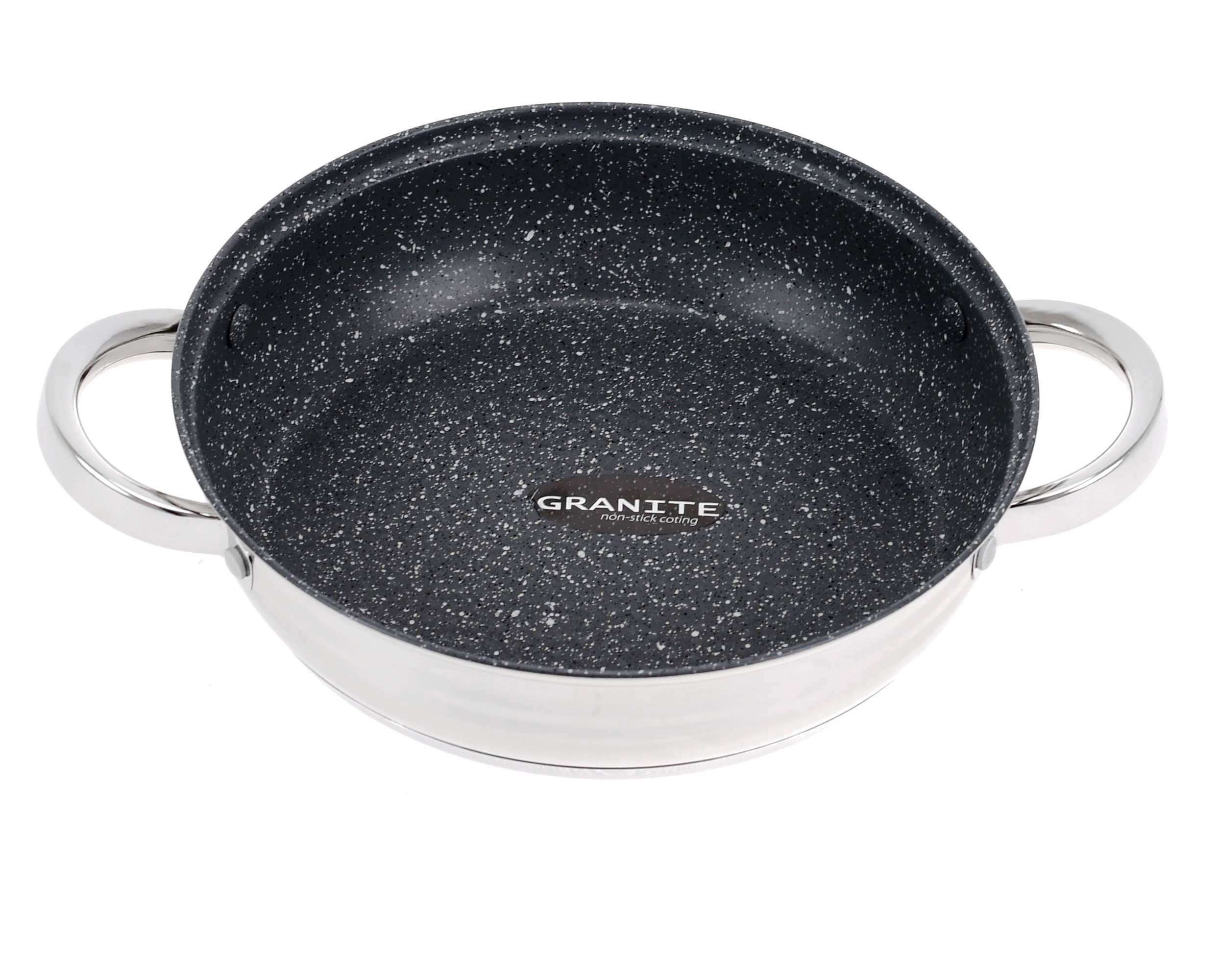 Zestaw GARNKÓW Komplet GARNKI Patelnia Rondel Ronner Austria STALOWE Typ powłoki granitowa