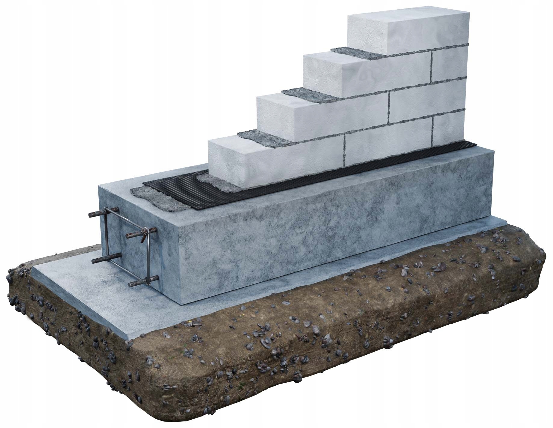 IZOLACJA POZIOMA FUNDAMENTÓW MURU FOLIA FUNDAMENTOWA FUNDAMENT 1mm 30cm 30m Marka Eurovent