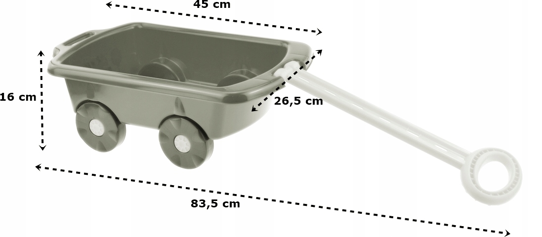 WÓZEK Z RĄCZKĄ DO PIASKU TACZKA PRZYCZEPKA KOLORY EAN (GTIN) 5905623660233