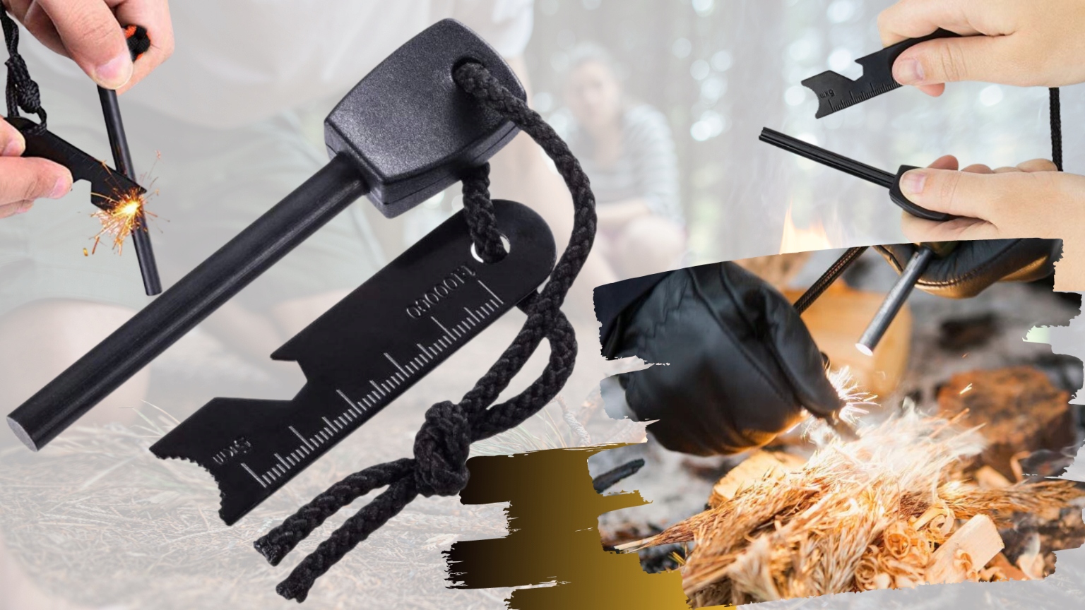 KRZESIWO MAGNEZOWE DO ROZPALANIA OGNIA LIGHT MY FIRE XXL SURVIVAL ZAPALNICZ Model Krzesiwo magnezowe