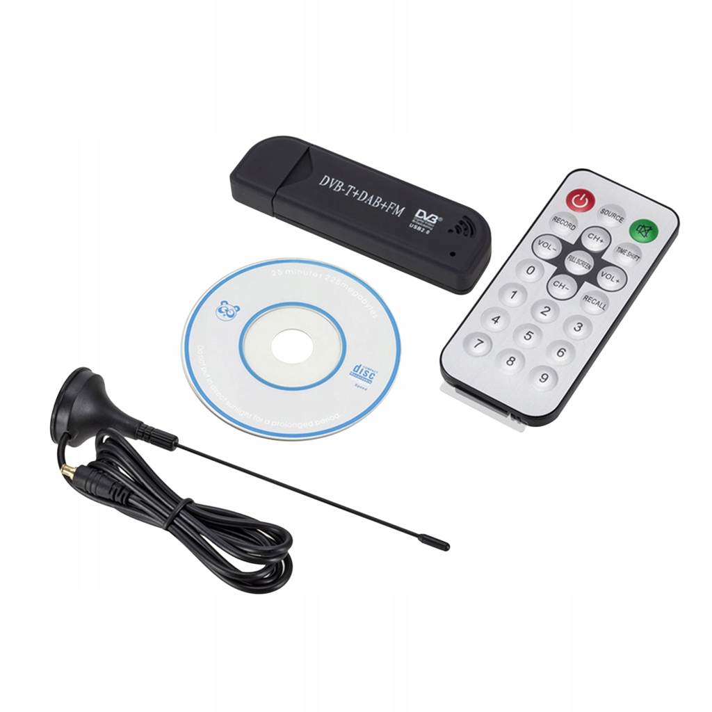 RTL2832U Tuner DVB-T USB 2.0 do TV i SDR Standard analogowy