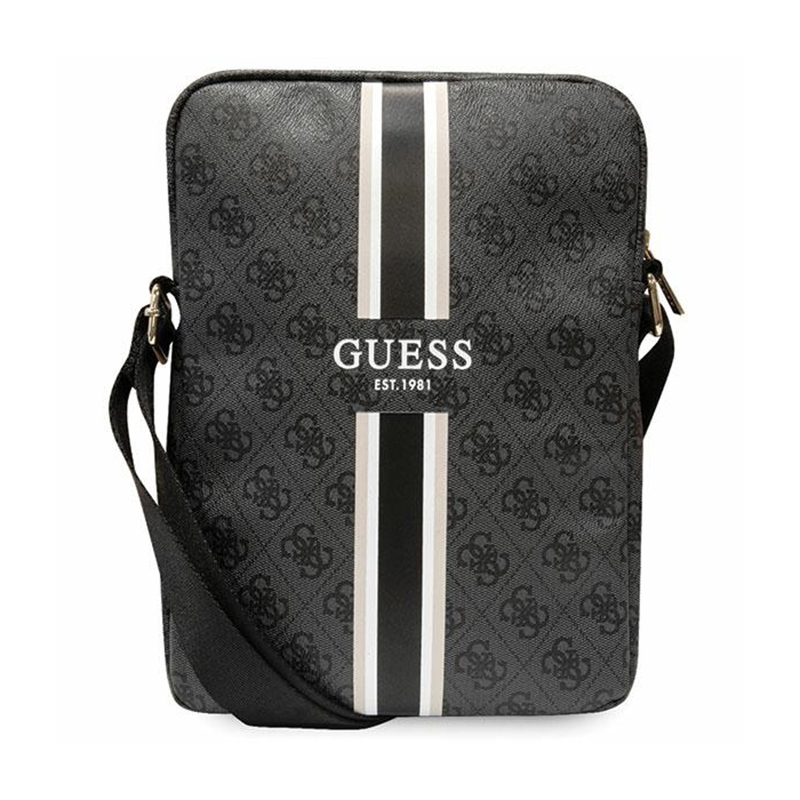 Guess 4G Stripes Pouzdro Taška na Tablet Obal na tablet 10" (Černá)