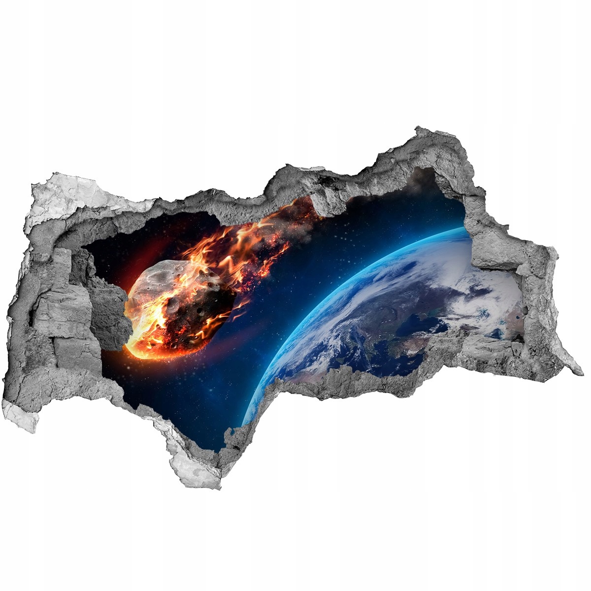 

Foto zdjęcie dziura na ścianę Spadający meteor