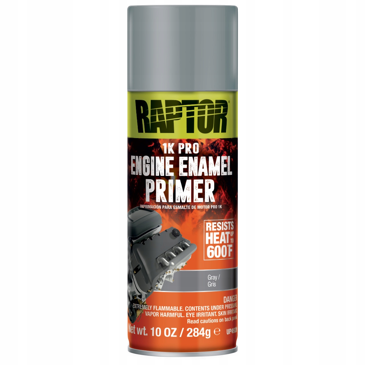 Raptor U-pol Lakier żaroodporny do silników Podkład 300°C Spray Szary