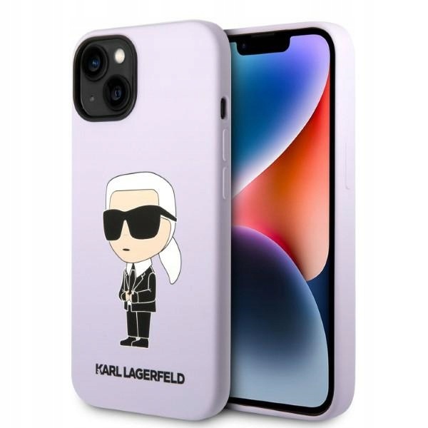Karl Lagerfeld KLHCP14MSNIKBCU iPhone 14/15 Plus hardcase Silicone Ikonik